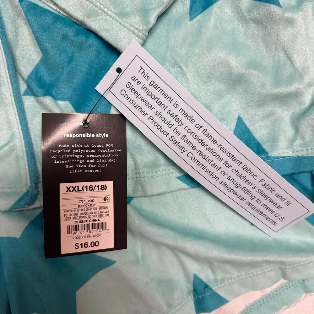 Art Class Pajama Set Soft Comfortable w/ Blue Stars